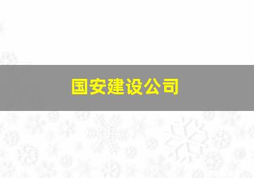 国安建设公司