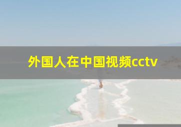 外国人在中国视频cctv