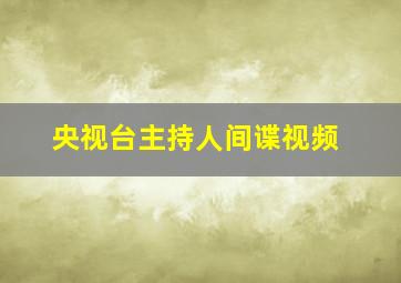 央视台主持人间谍视频