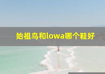 始祖鸟和lowa哪个鞋好