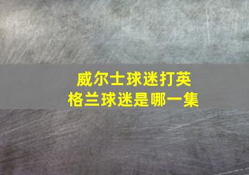 威尔士球迷打英格兰球迷是哪一集