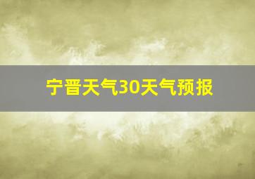 宁晋天气30天气预报