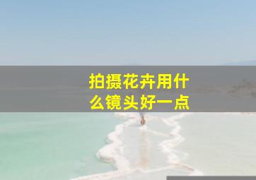 拍摄花卉用什么镜头好一点