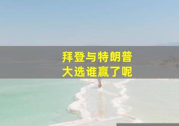 拜登与特朗普大选谁赢了呢