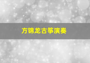 方锦龙古筝演奏