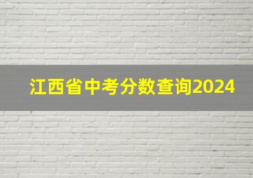 江西省中考分数查询2024