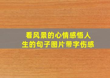 看风景的心情感悟人生的句子图片带字伤感