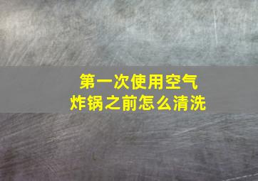 第一次使用空气炸锅之前怎么清洗