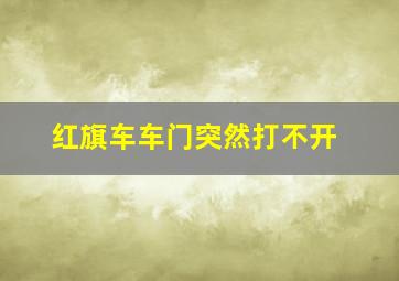 红旗车车门突然打不开