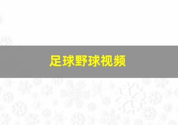 足球野球视频