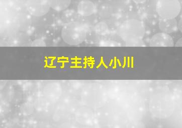 辽宁主持人小川