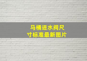 马桶进水阀尺寸标准最新图片